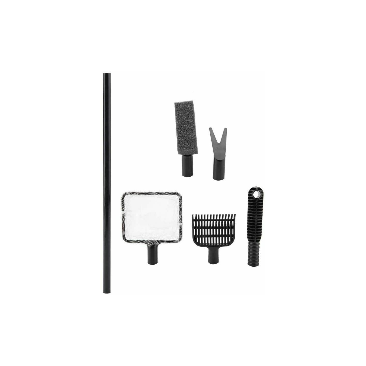 Jeu d’outils de nettoyage pour aquarium 4 en 1 brosse de nettoyage pour réservoir de poisson fourchette pour plante de filet CA