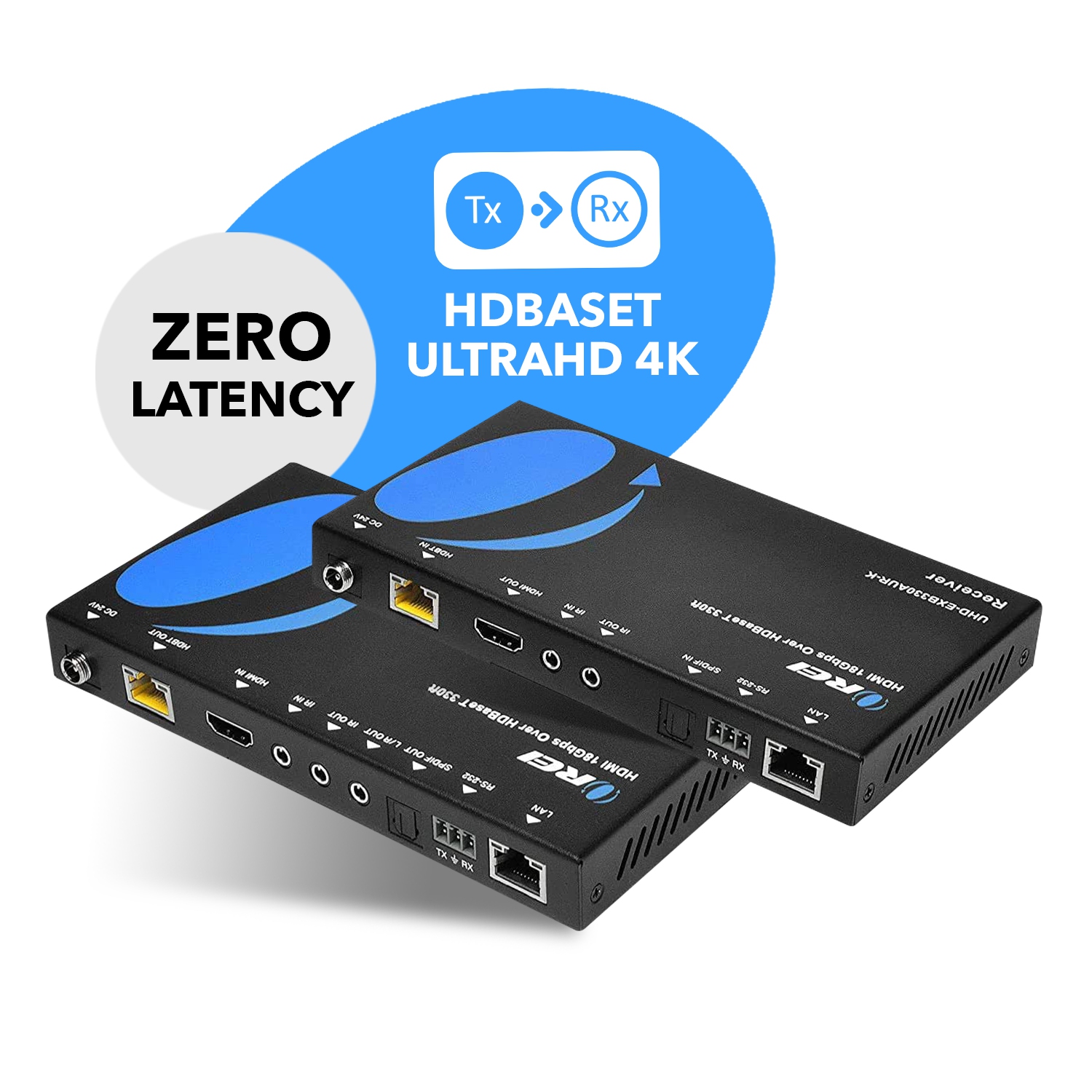 4K HDBaseT HDMI Extender Over CAT5e/6/7 With ARC/EARC & KVM Control Up To 330 Ft