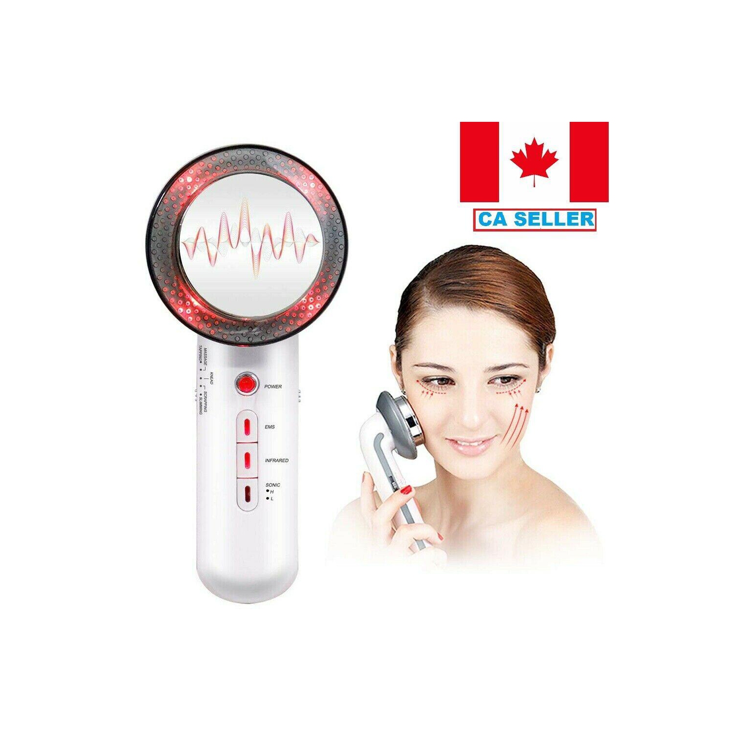 3-en-1 massage de corps appareil de massage ultrasonique pour les soins de la peau perte de poids pour les hanches