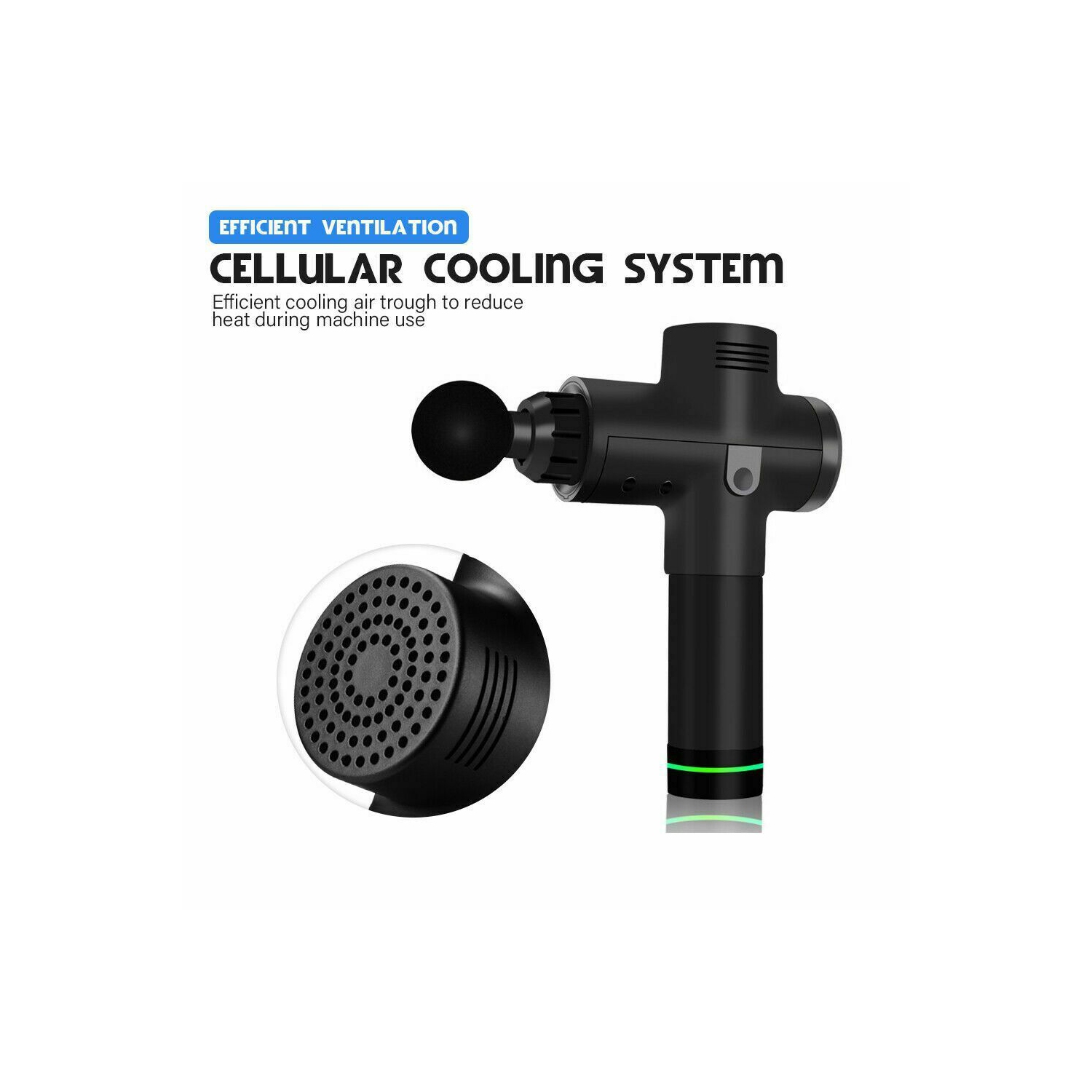 Massage Gun Muscle Massage Gun Deep Tissue 6 Heads 30 Speeds Percussion Massage