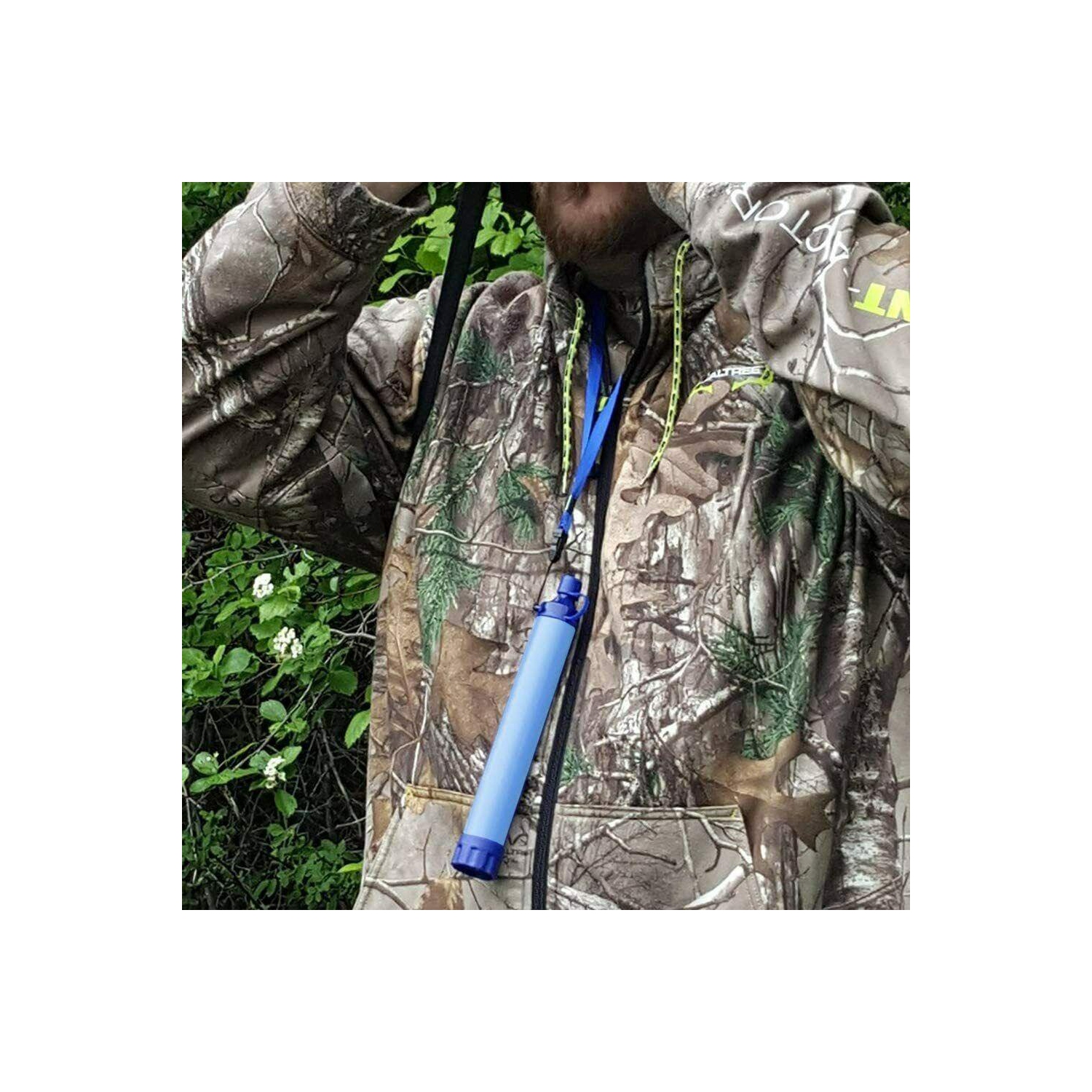 Outil de filtrage d’eau d’urgence de plein air Wild Life purificateur d’eau paille portative