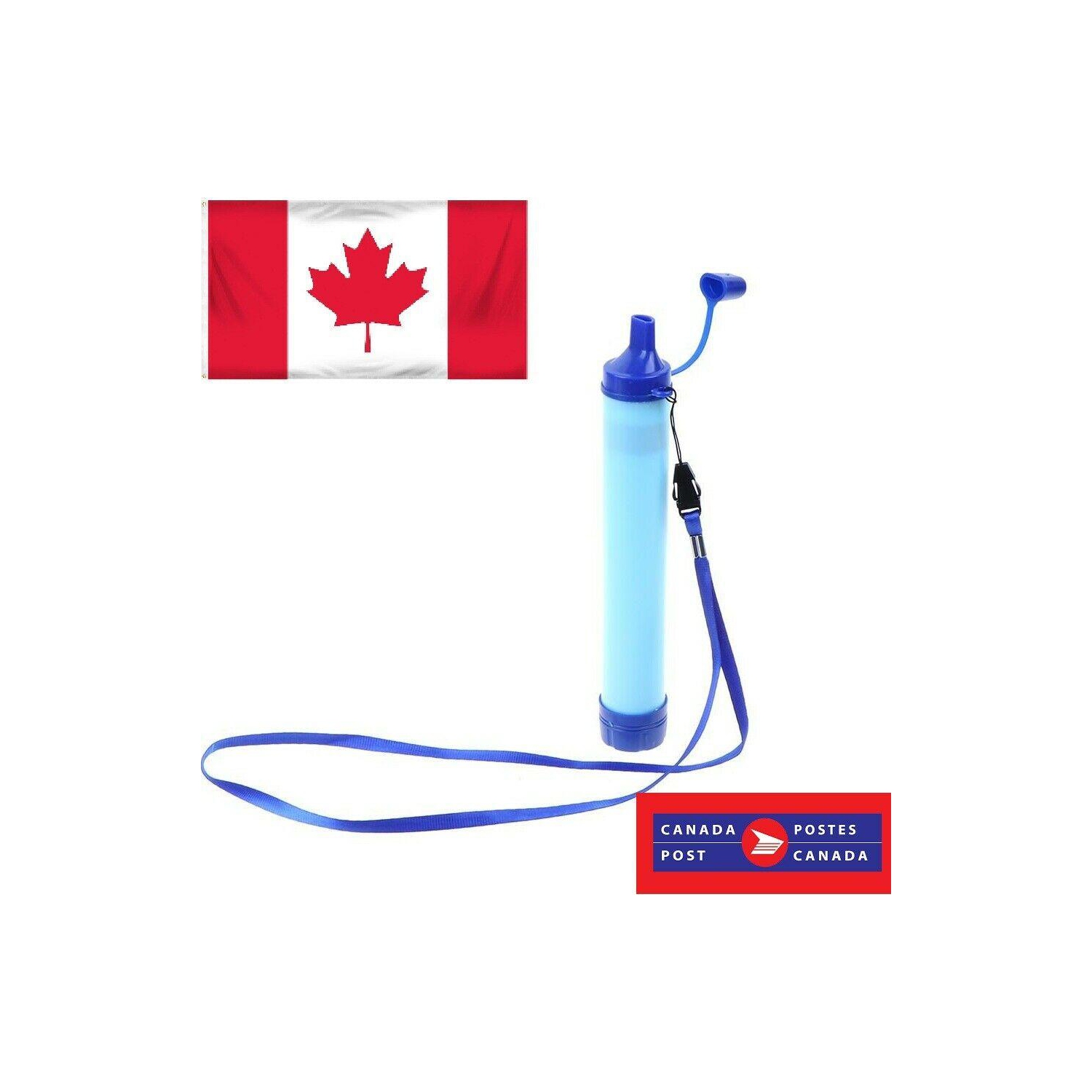 Outil de filtrage d’eau d’urgence de plein air Wild Life purificateur d’eau paille portative