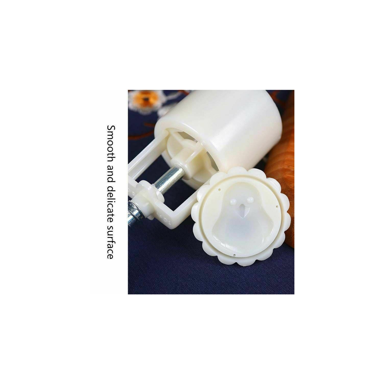 Moule à gâteau de lune avec étampes pour fleurs Accessoires de cuisson fondant à la main