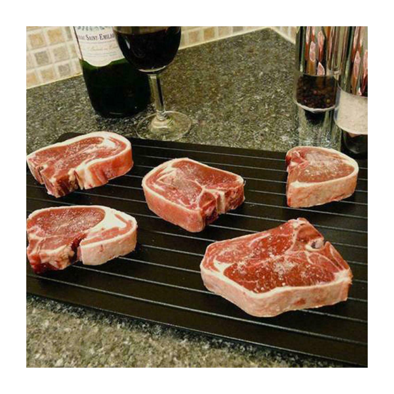 Magic Plate Defrosting Tray Safe Fast Food Thawing Frozen Meat Defrost Kitchen