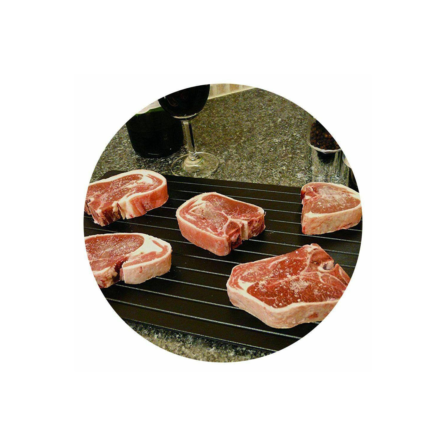 Magic Plate Defrosting Tray Safe Fast Food Thawing Frozen Meat Defrost Kitchen