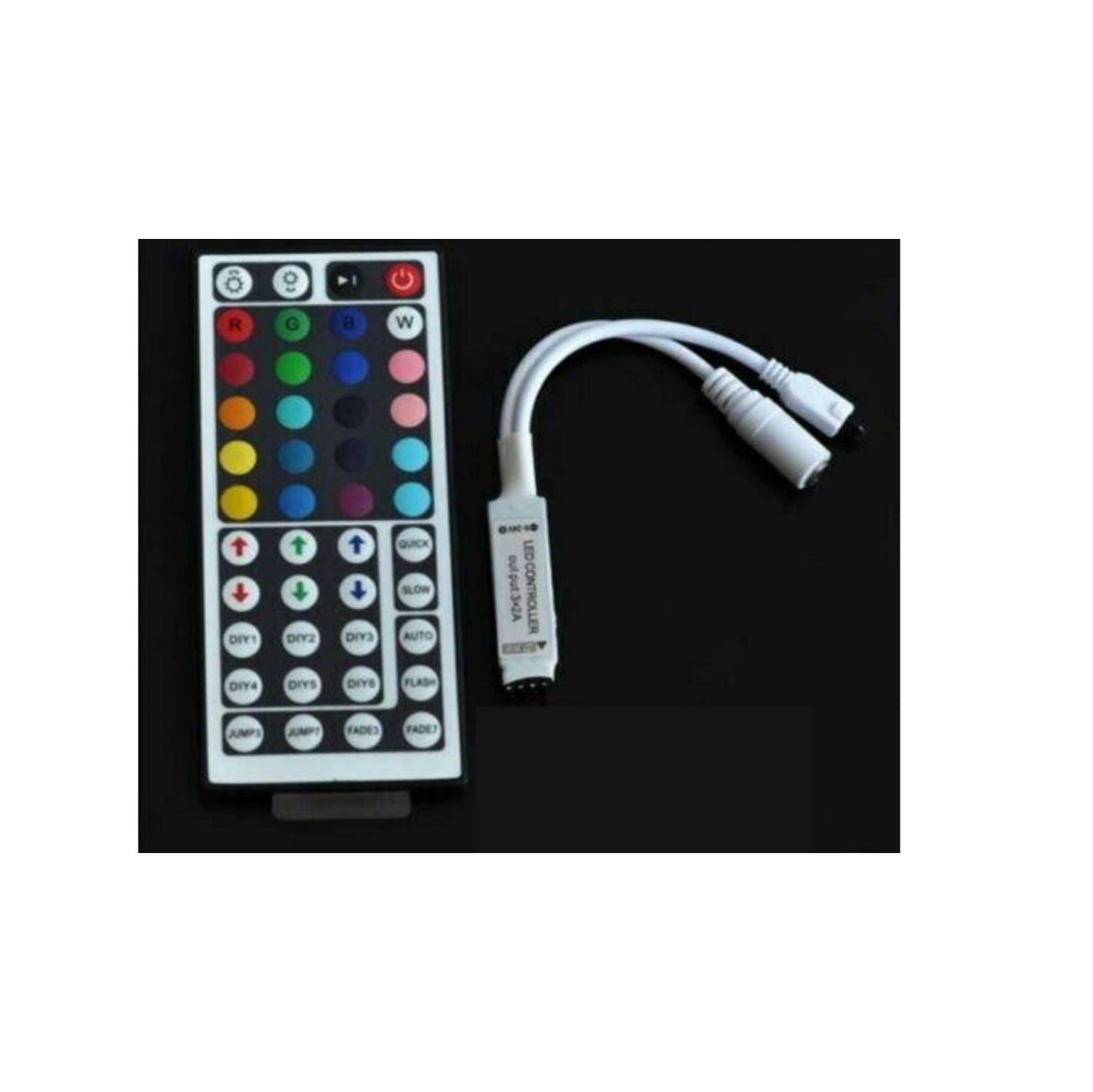 LED Strip Light controller 44 Key IR Infrared Wireless Remote with IR Receiver