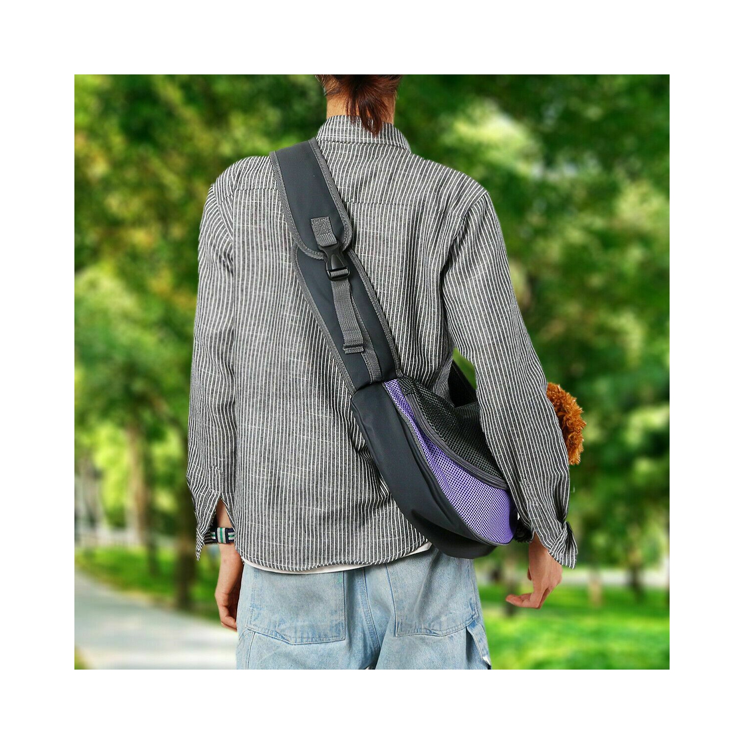 New Pet Carrier Puppy Dog Cat Pouch Sling Mesh Outdoor Shoulder Chest Bag Back