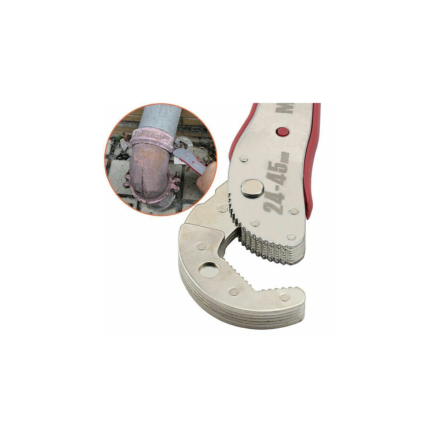 Magic Wrench Adjustable Spanner Universal Fit 9 - 45mm Multi-Function Hand Tool