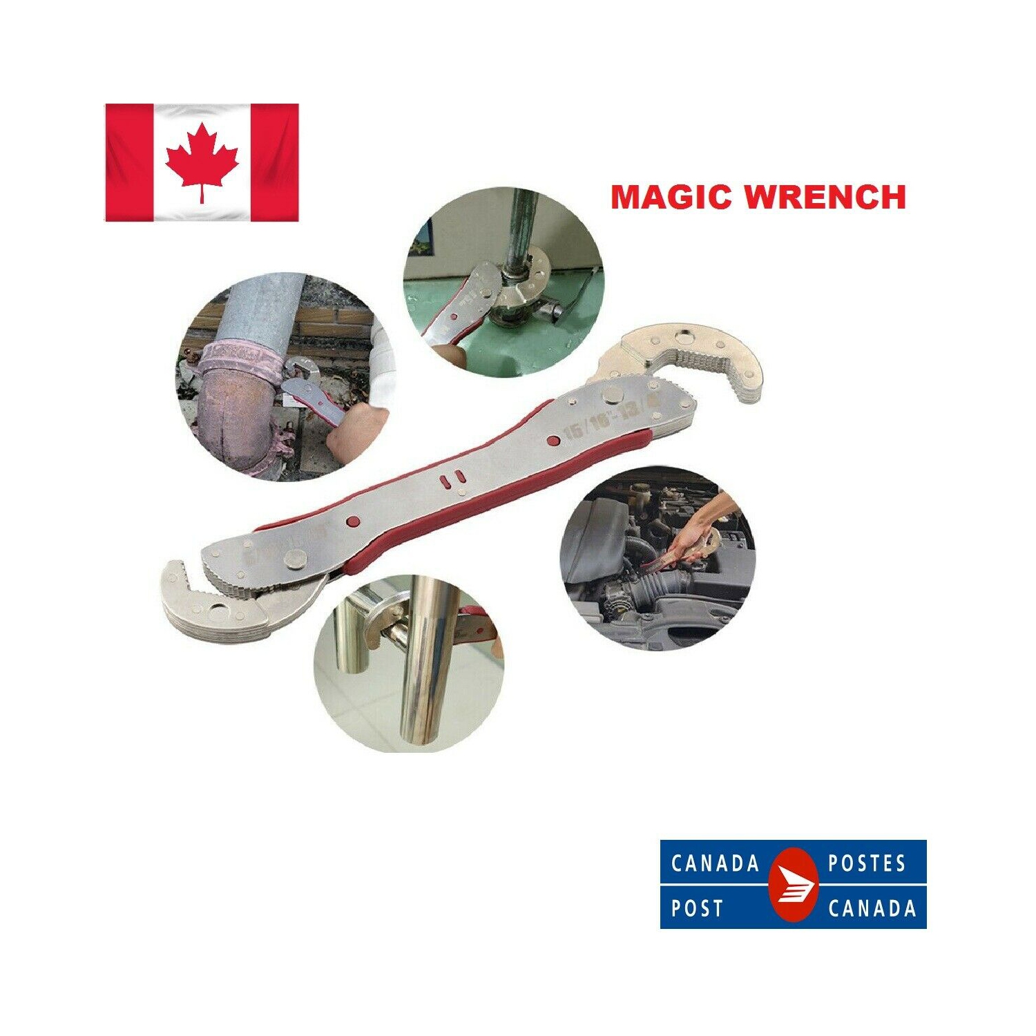 Magic Wrench Adjustable Spanner Universal Fit 9 - 45mm Multi-Function Hand Tool