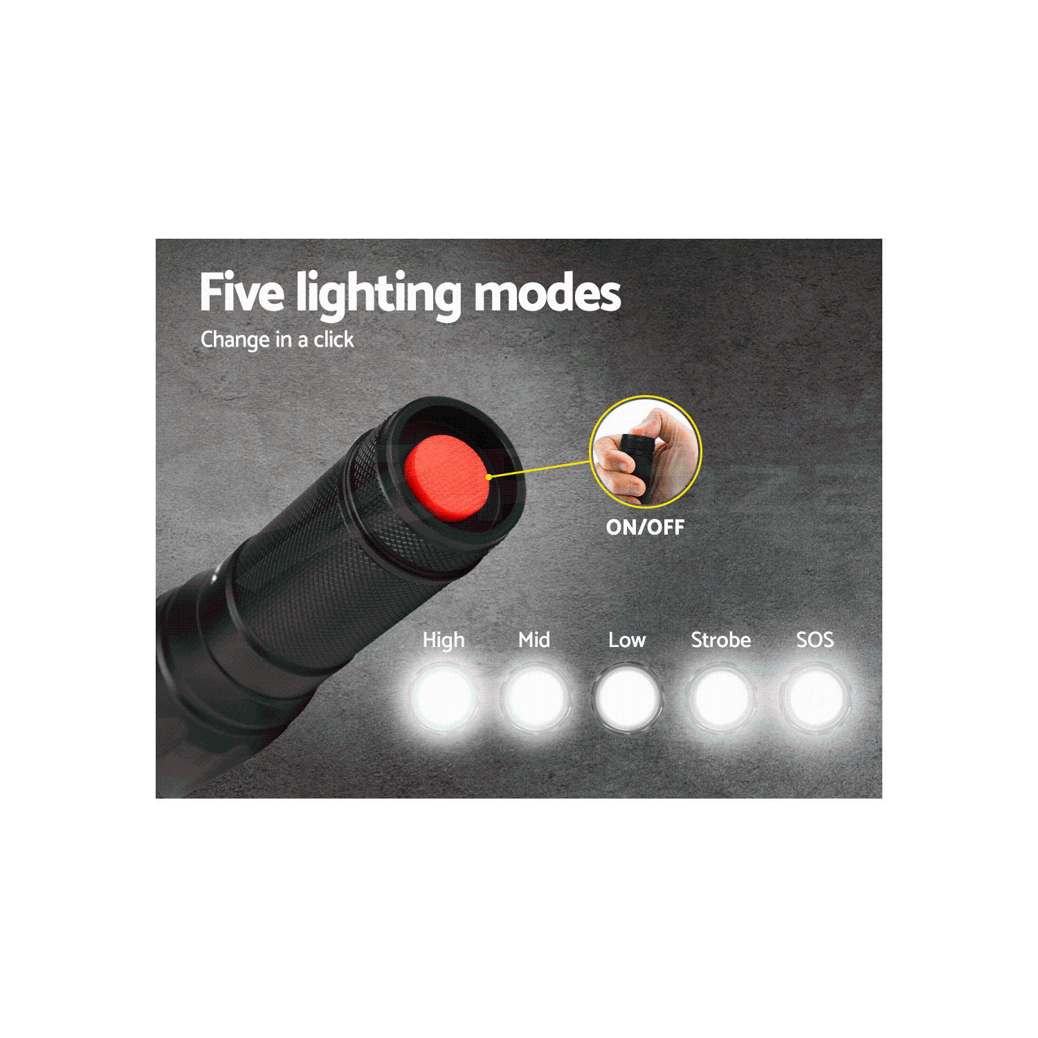 Lampe de poche DEL Ensemble de 18650 lampes de camping avec batterie de 60000 lumens pouvant être personnalisée