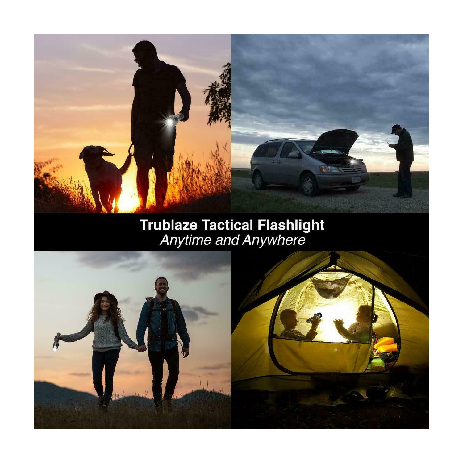 Lampe de poche DEL Ensemble de 18650 lampes de camping avec batterie de 60000 lumens pouvant être personnalisée