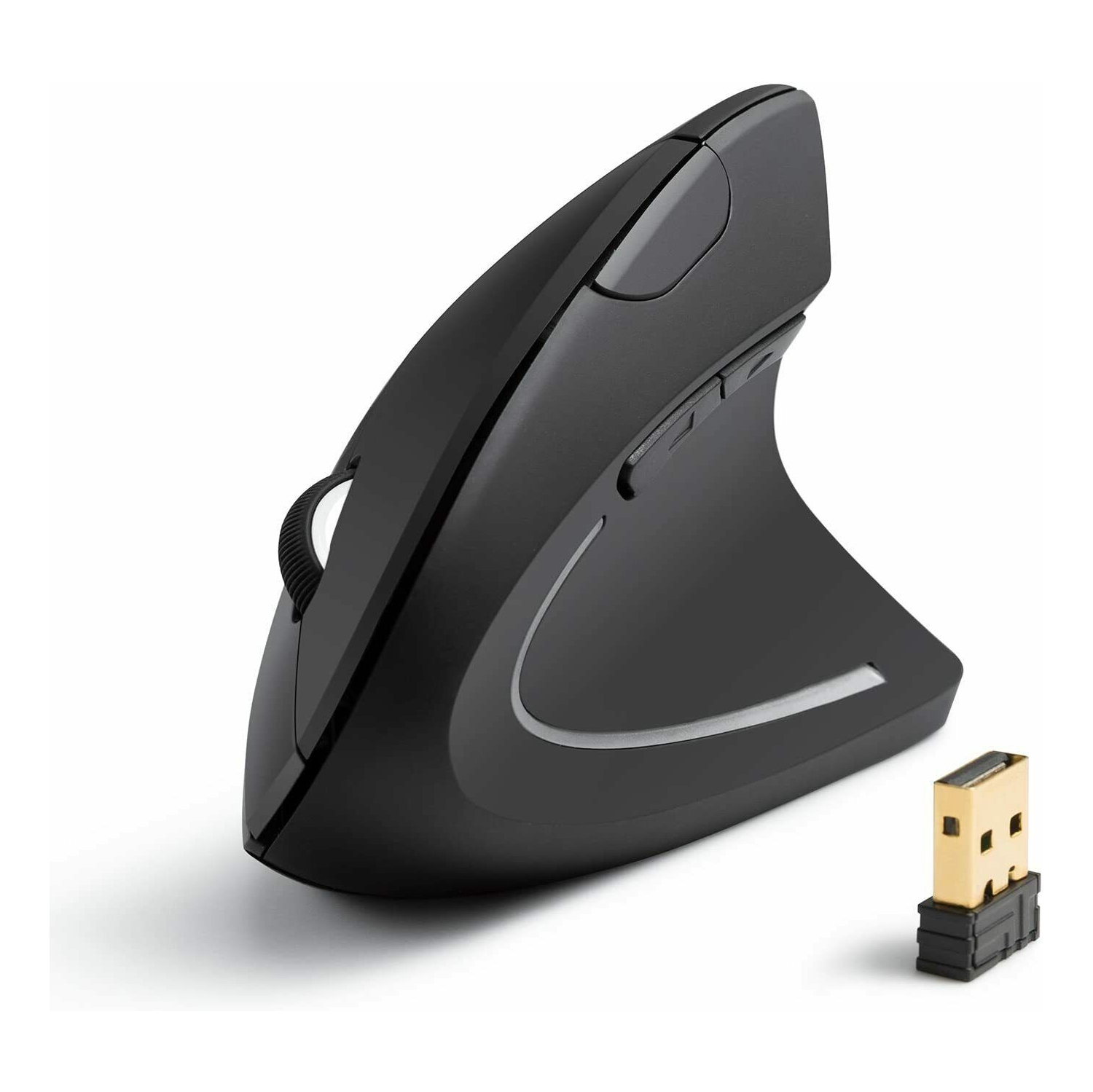 Optical Vertical Mouse Ergonomic Wireless USB Rechargeable 3200 DPI Right Handed