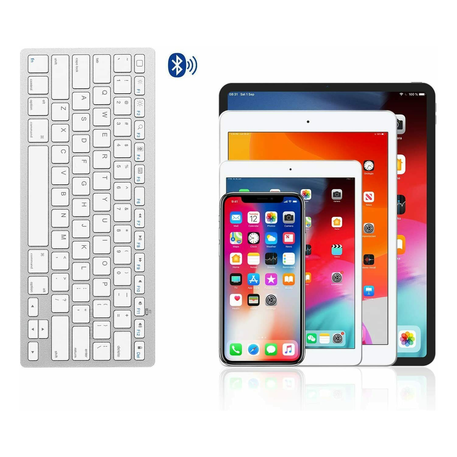 Mini clavier sans fil Bluetooth pour tablette Android Windows de iPad iPhone iPad OT