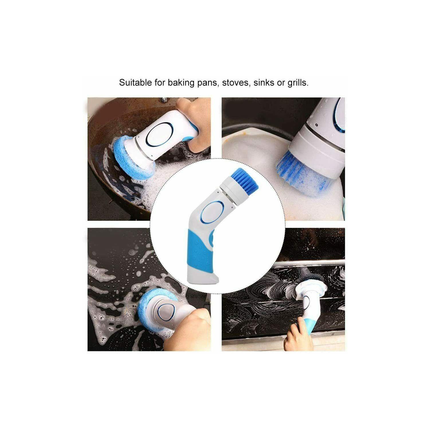 New Electric brush Portable Cleaning Brush For Home Bathroom Floor Gadgets CA