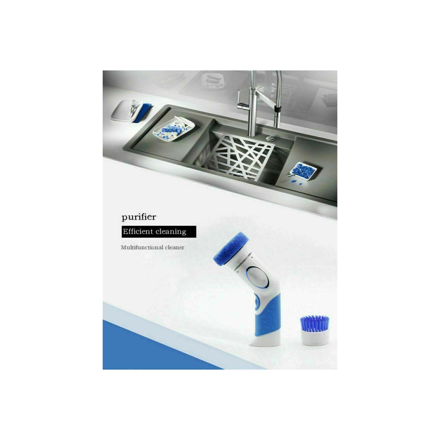 New Electric brush Portable Cleaning Brush For Home Bathroom Floor Gadgets CA