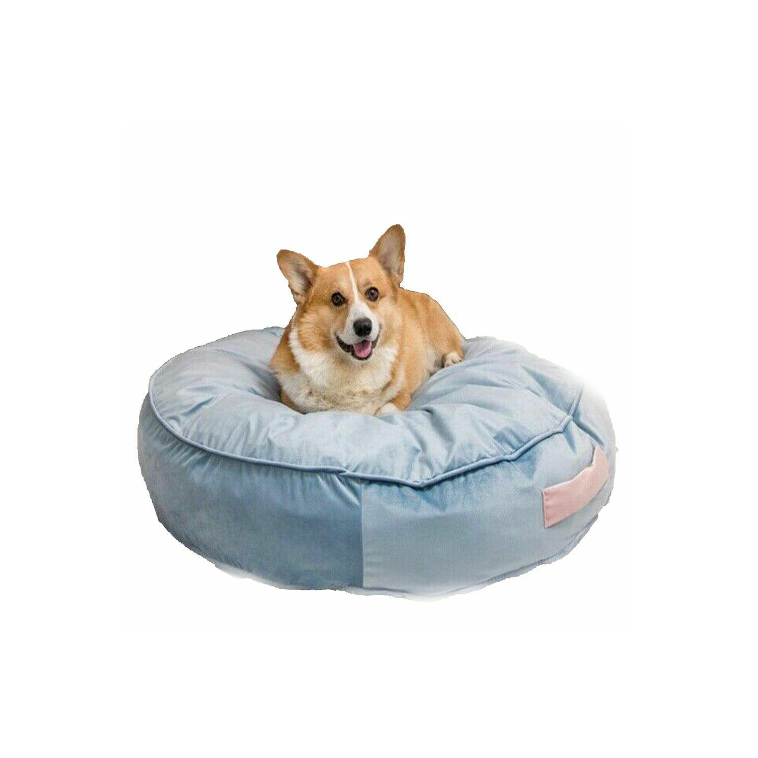 Matelas de lit de chat chaud doux et rond pour chiens; coussin confortable; Kennel