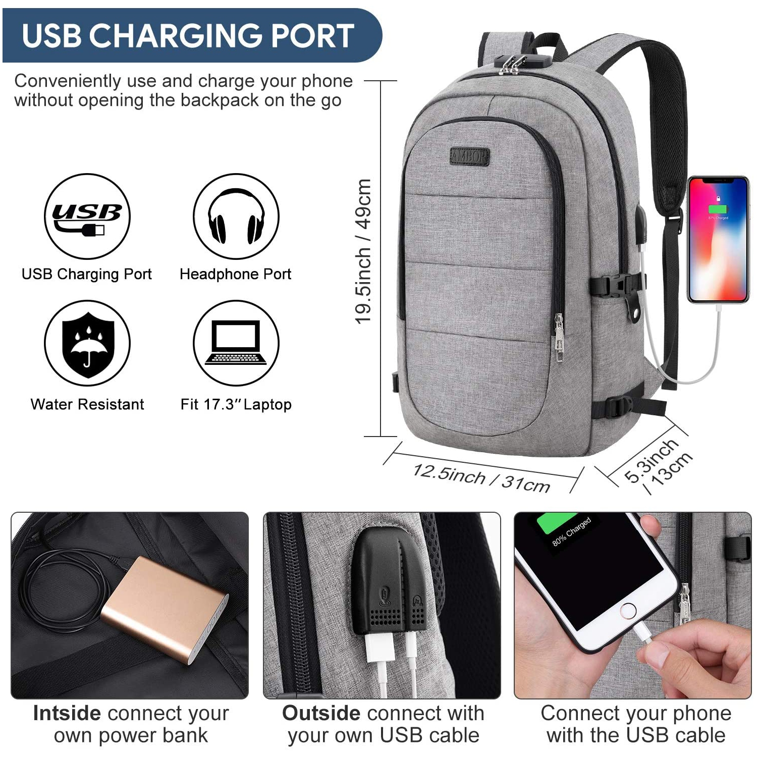 charging backpack best buy