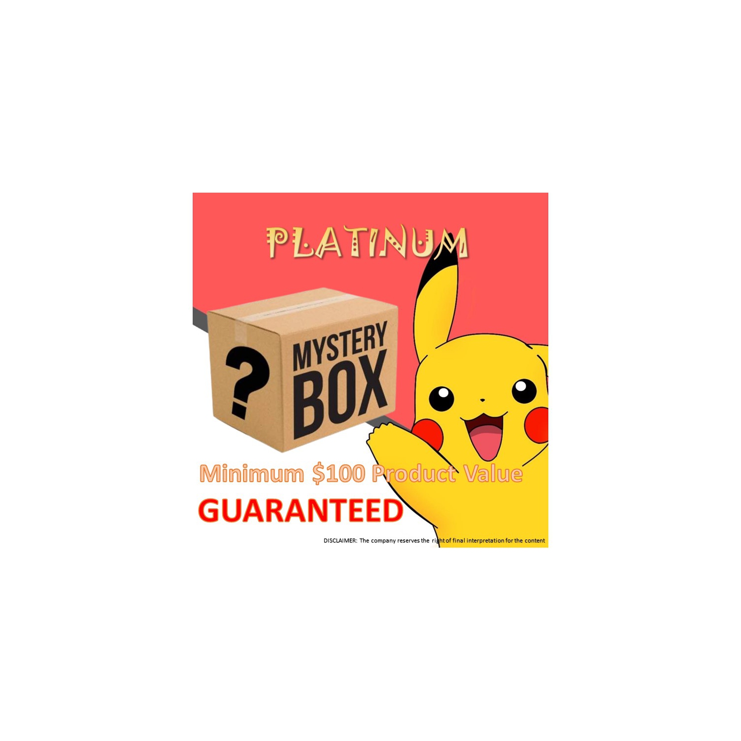 Pokémon Sealed Product Mystery Box - ✪ Platinum ✪