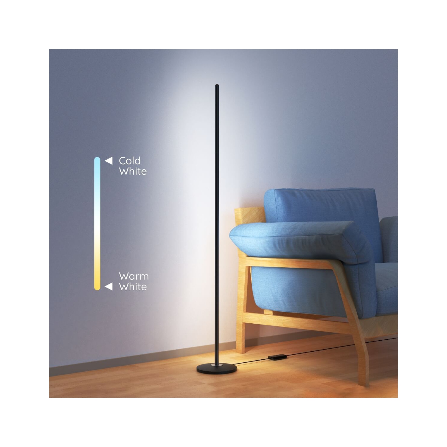 Lampe de plancher de coin intelligente RGBICW de Govee - Un kaléidoscope de couleurs