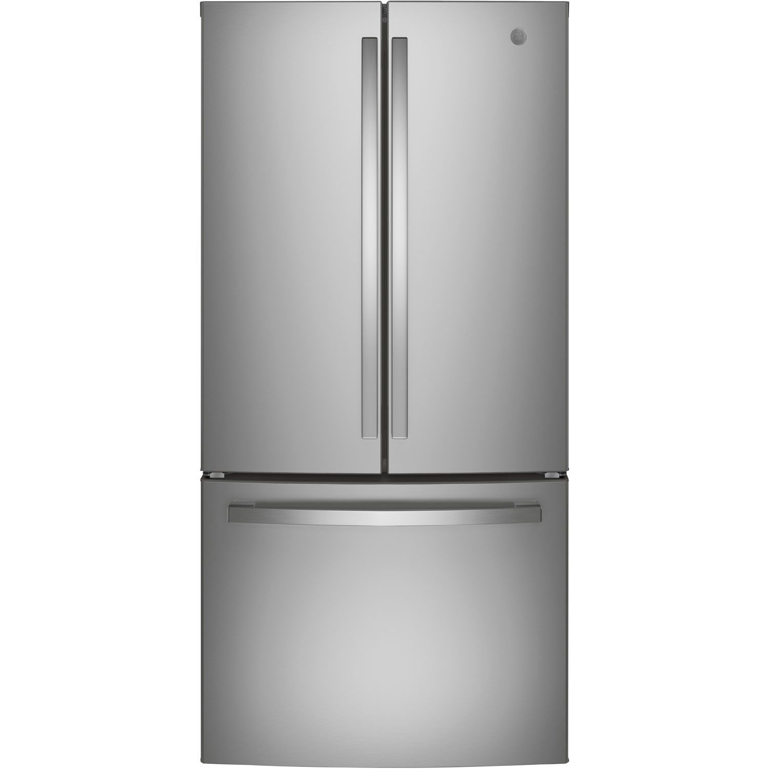 GE 33" 18.6 Cu. Ft. French Door Refrigerator with Water Dispenser (GWE19JYLFS) - Stainless Steel