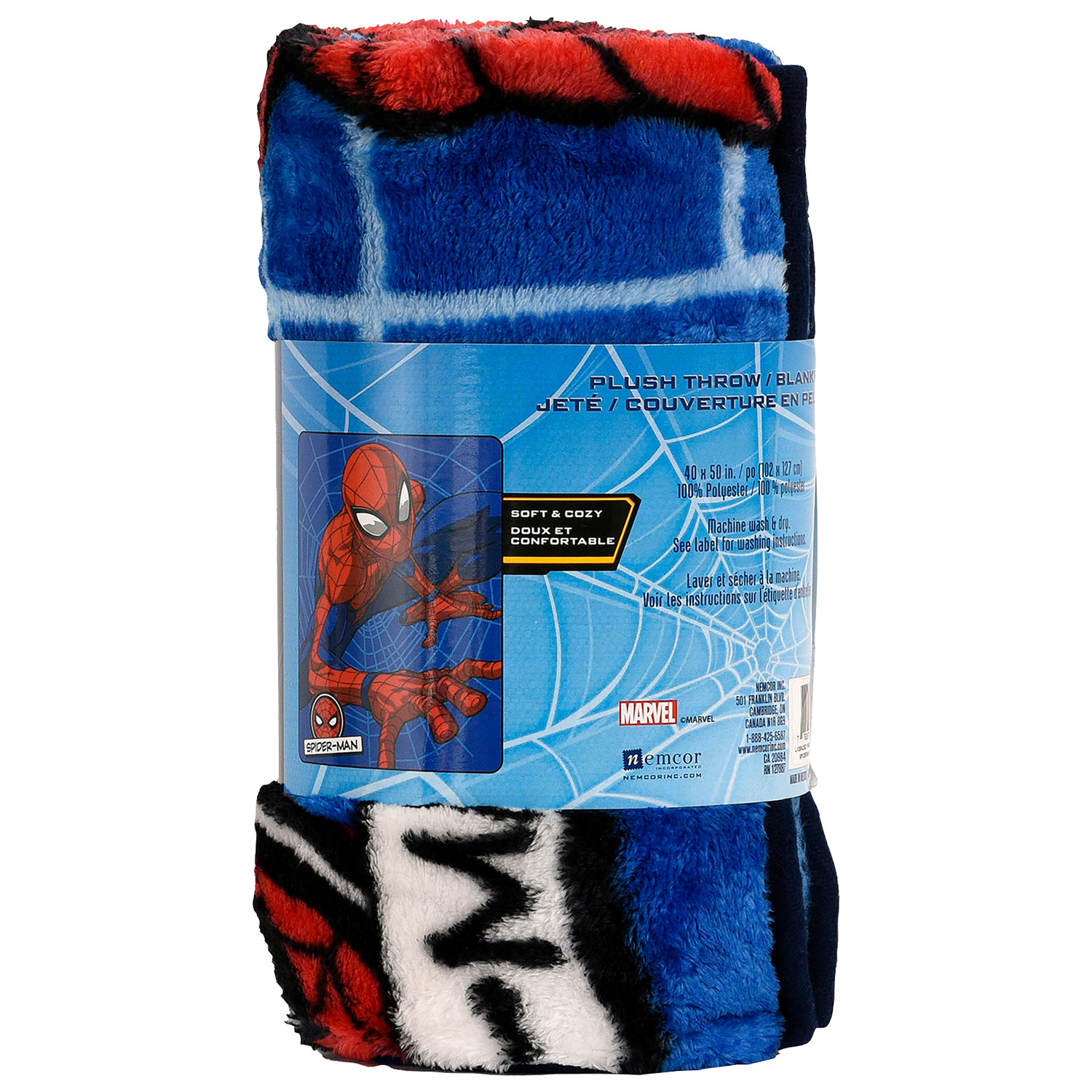 Primark Home Marvel Superheroes Spiderman Blanket - The Avengers Los  Vvengers - Super Soft Fleece Lining Officially Licensed Disney Product Blue  : : Home & Kitchen