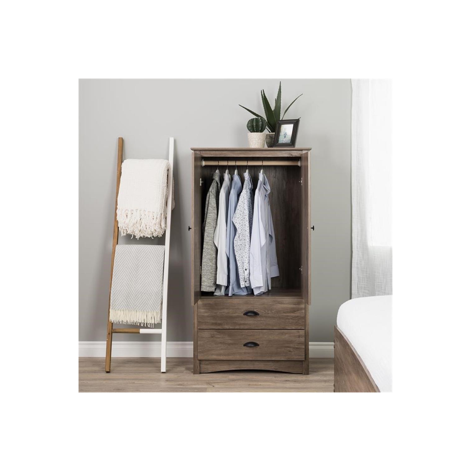 Armoire à 2 portes Sonoma - Gris vieilli