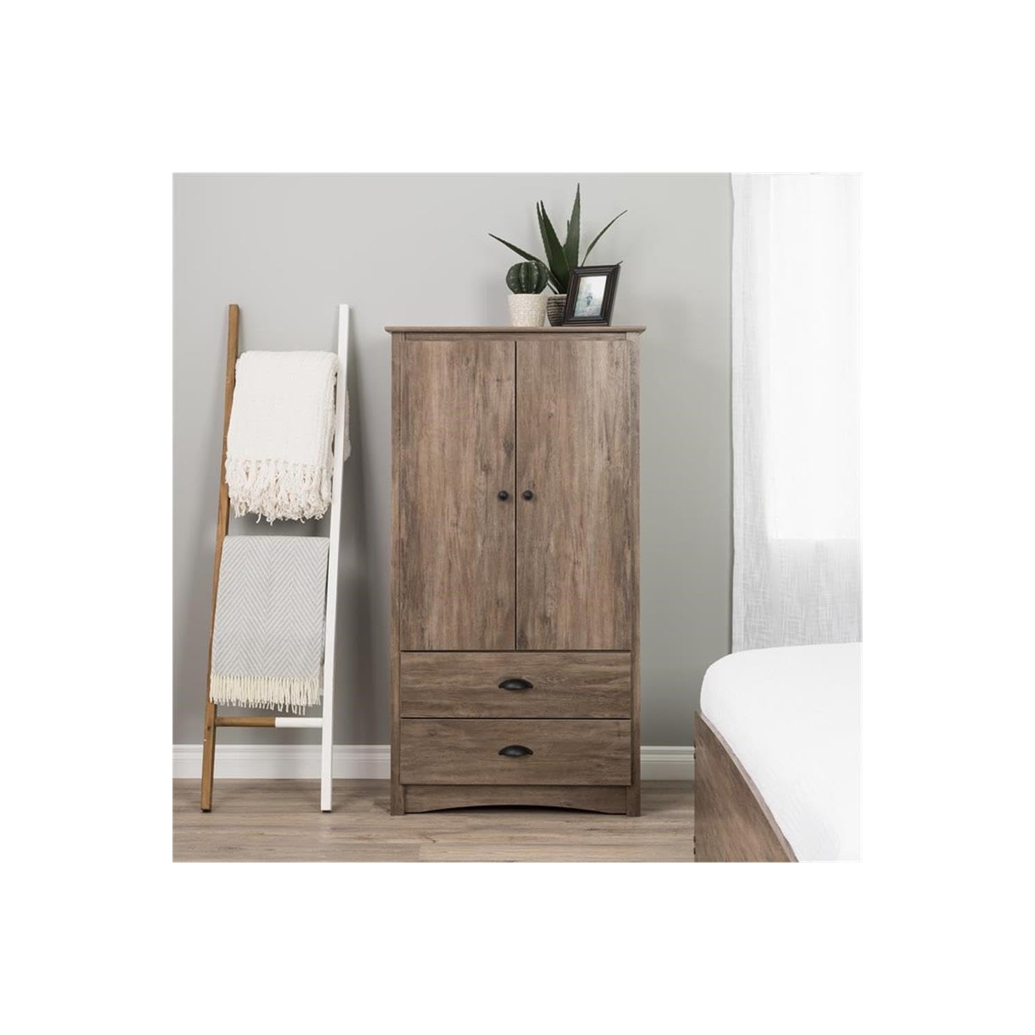 Armoire à 2 portes Sonoma - Gris vieilli