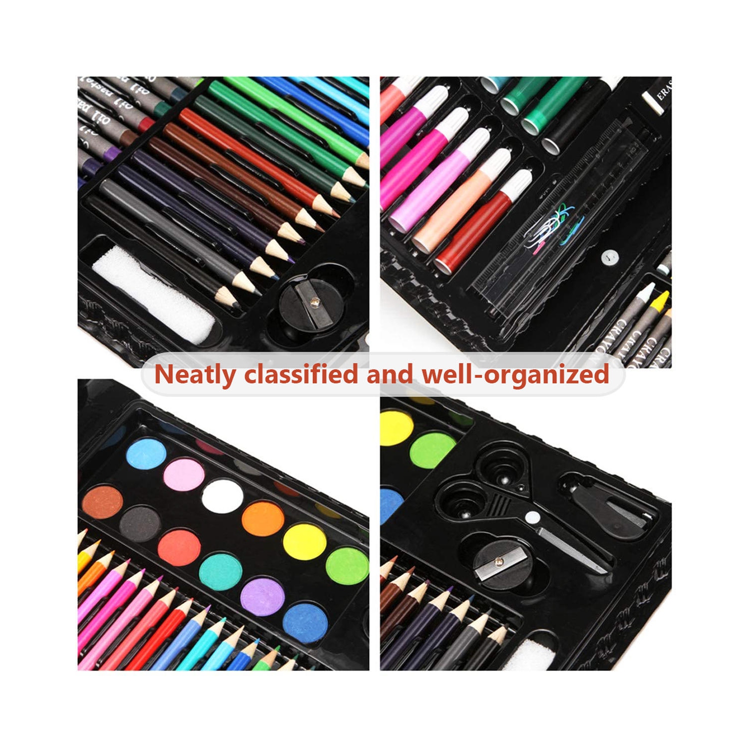 150pcs Deluxe Art Set, Watercolour Painting & Drawing Set