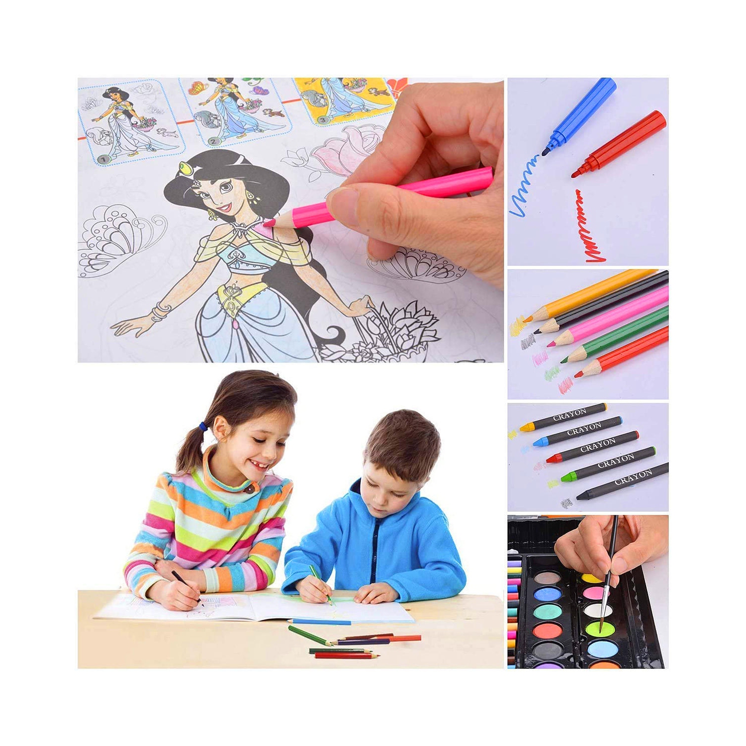 150pcs Deluxe Art Set, Watercolour Painting & Drawing Set