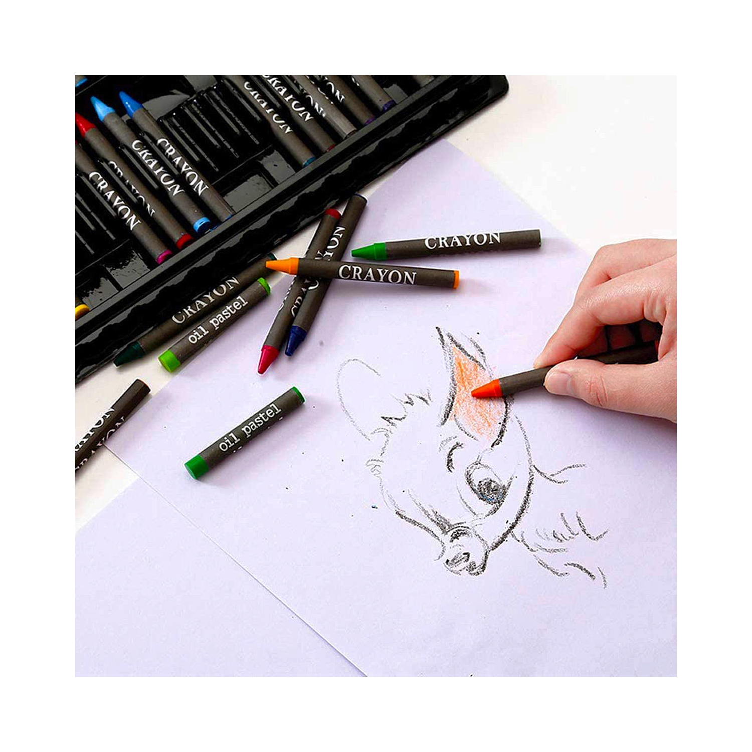 150pcs Deluxe Art Set, Watercolour Painting & Drawing Set