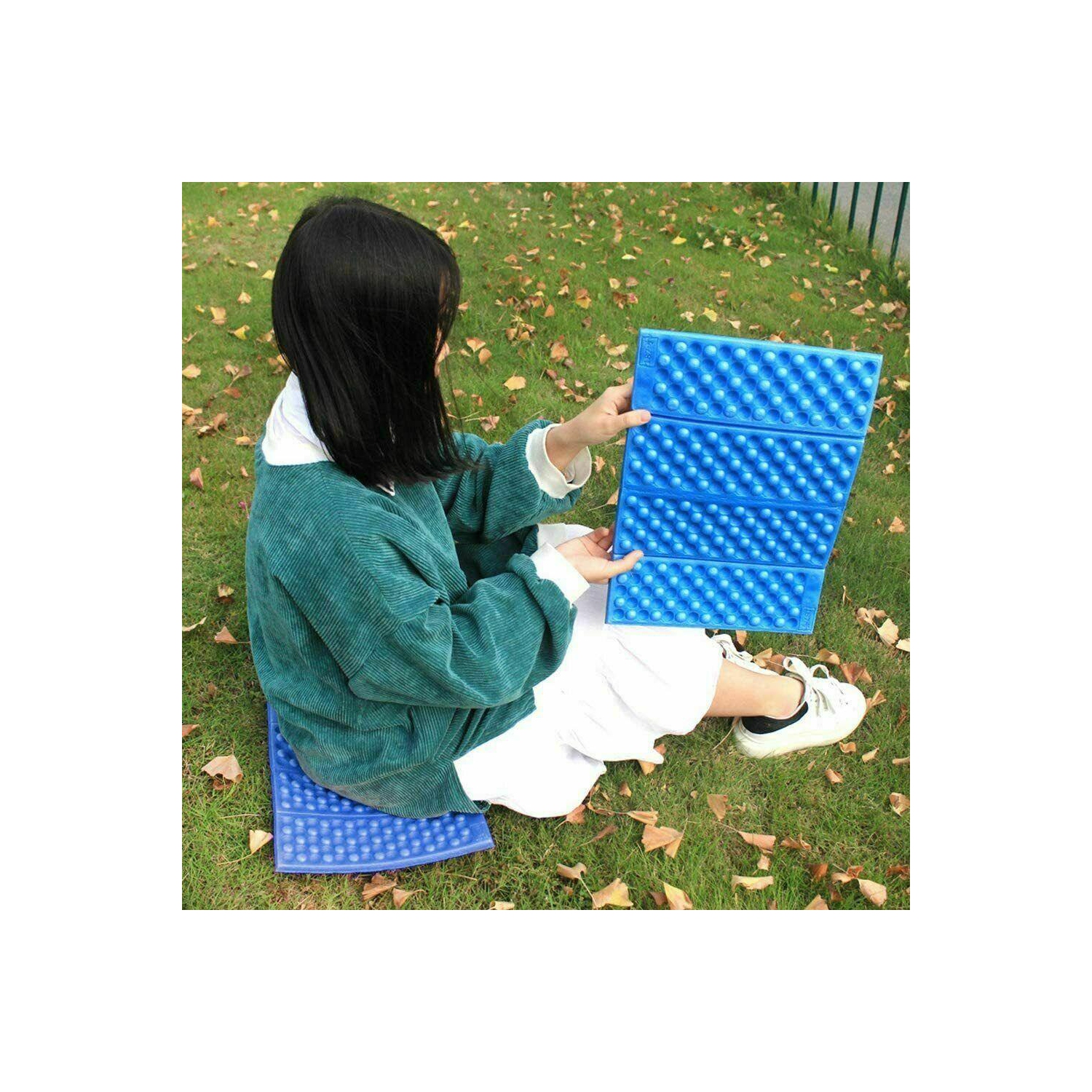 Coussin de tapis de camping pliable en mousse sous-main imperméable pour la randonnée