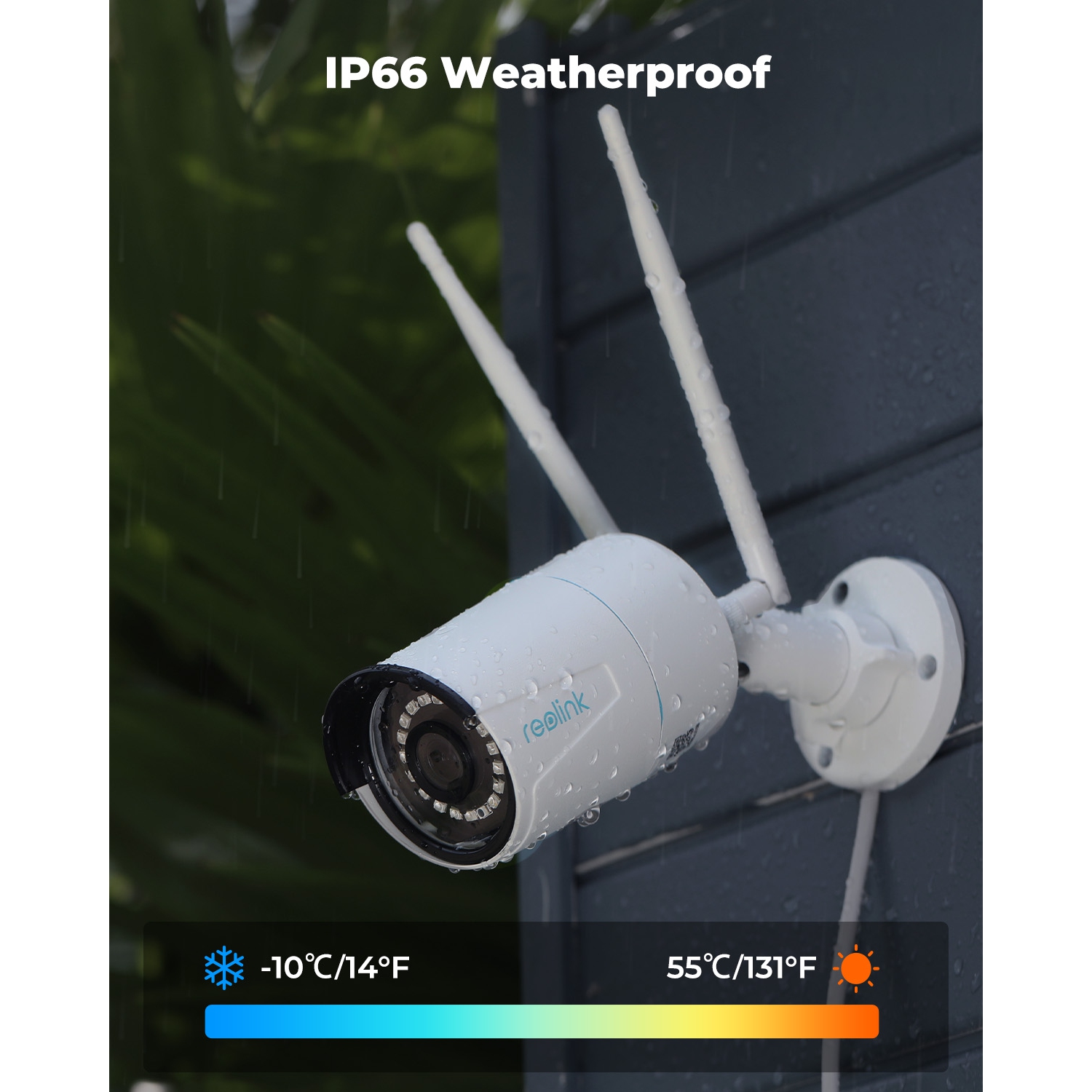 Reolink 5MP HD Wireless WiFi Smart Security Camera, 2.4/5 GHz WiFi, Person/Vehicle Detection, Audio Recording, 100ft Night Vision