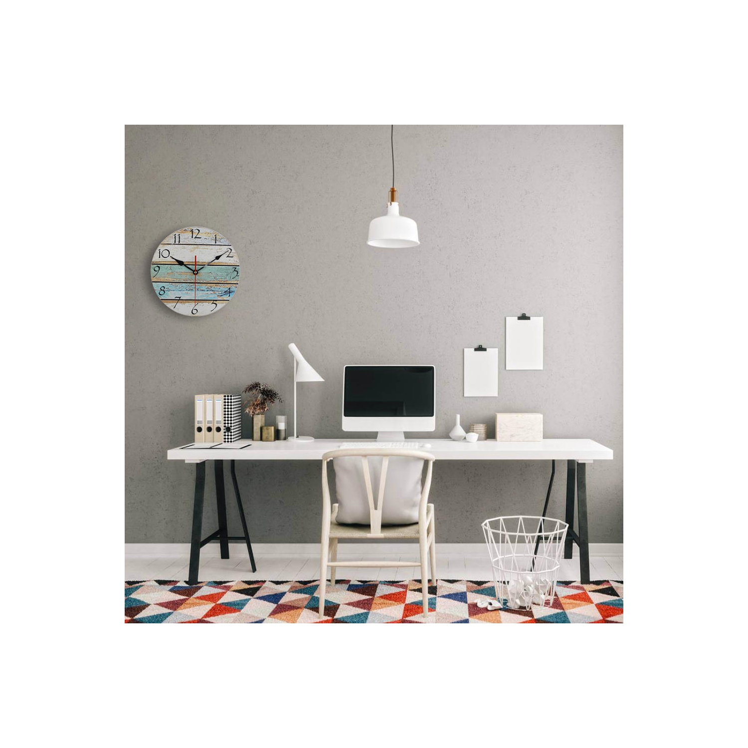 Frameless 12"&nbsp;Creative Wooden Wall Clock