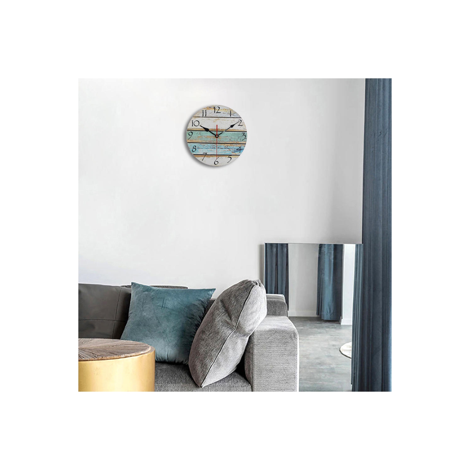 Frameless 12"&nbsp;Creative Wooden Wall Clock