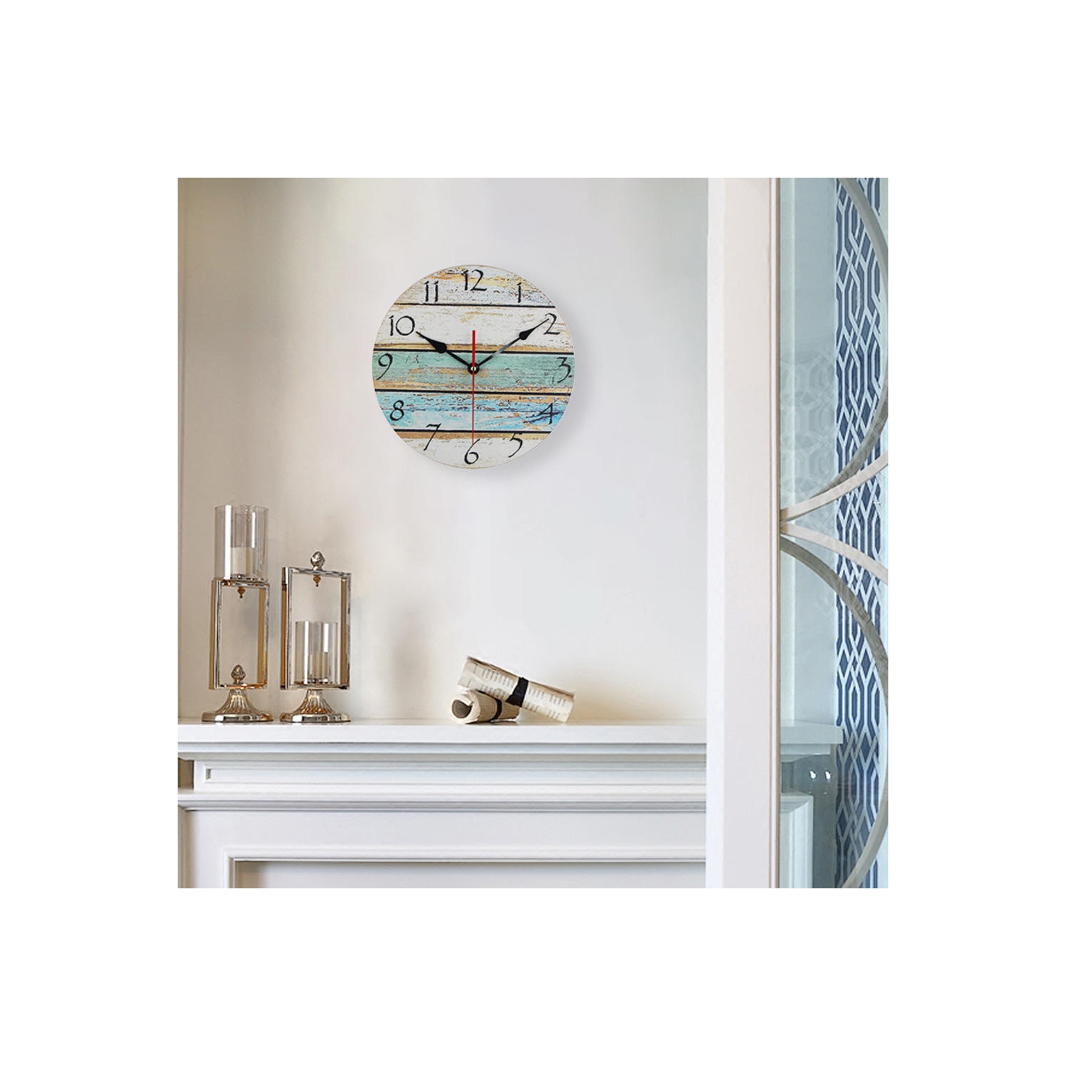 Frameless 12"&nbsp;Creative Wooden Wall Clock