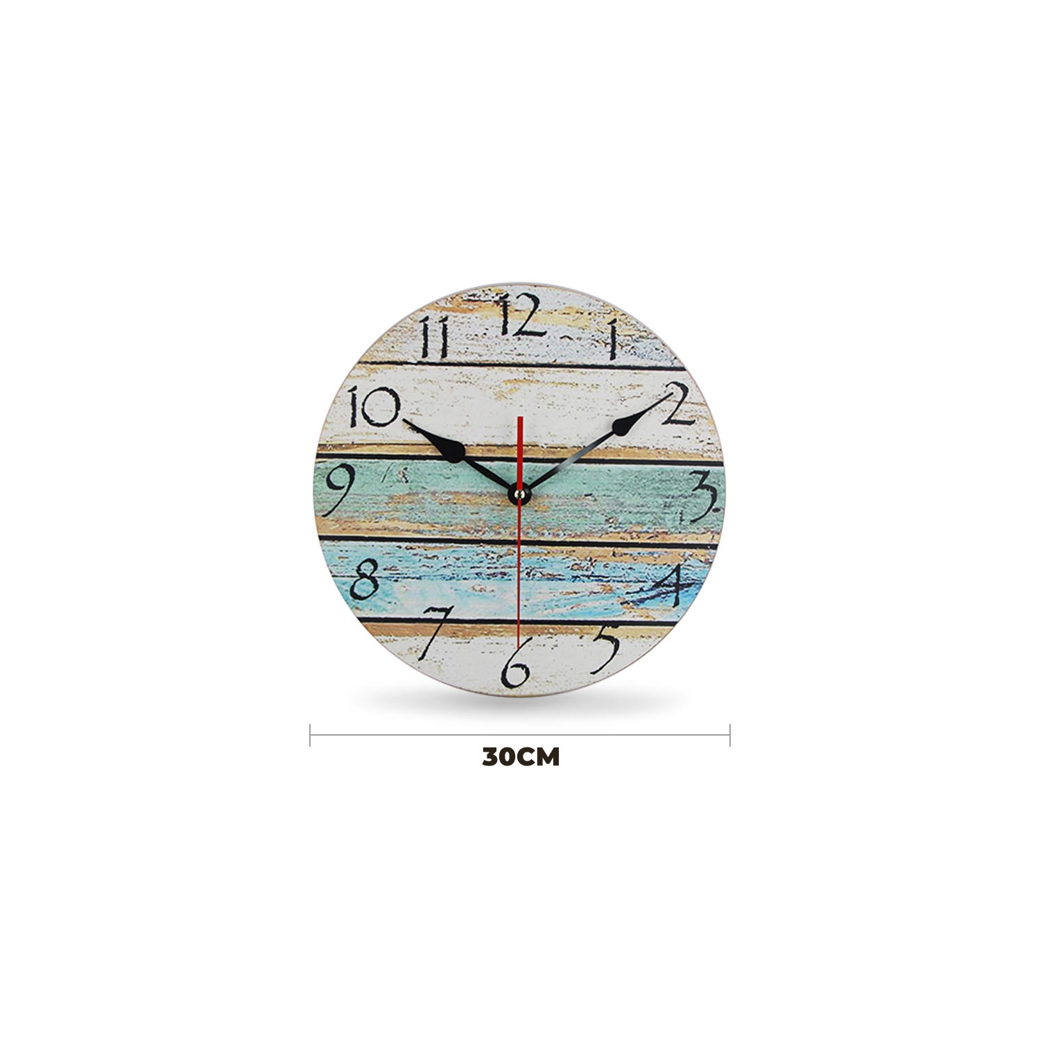Frameless 12"&nbsp;Creative Wooden Wall Clock