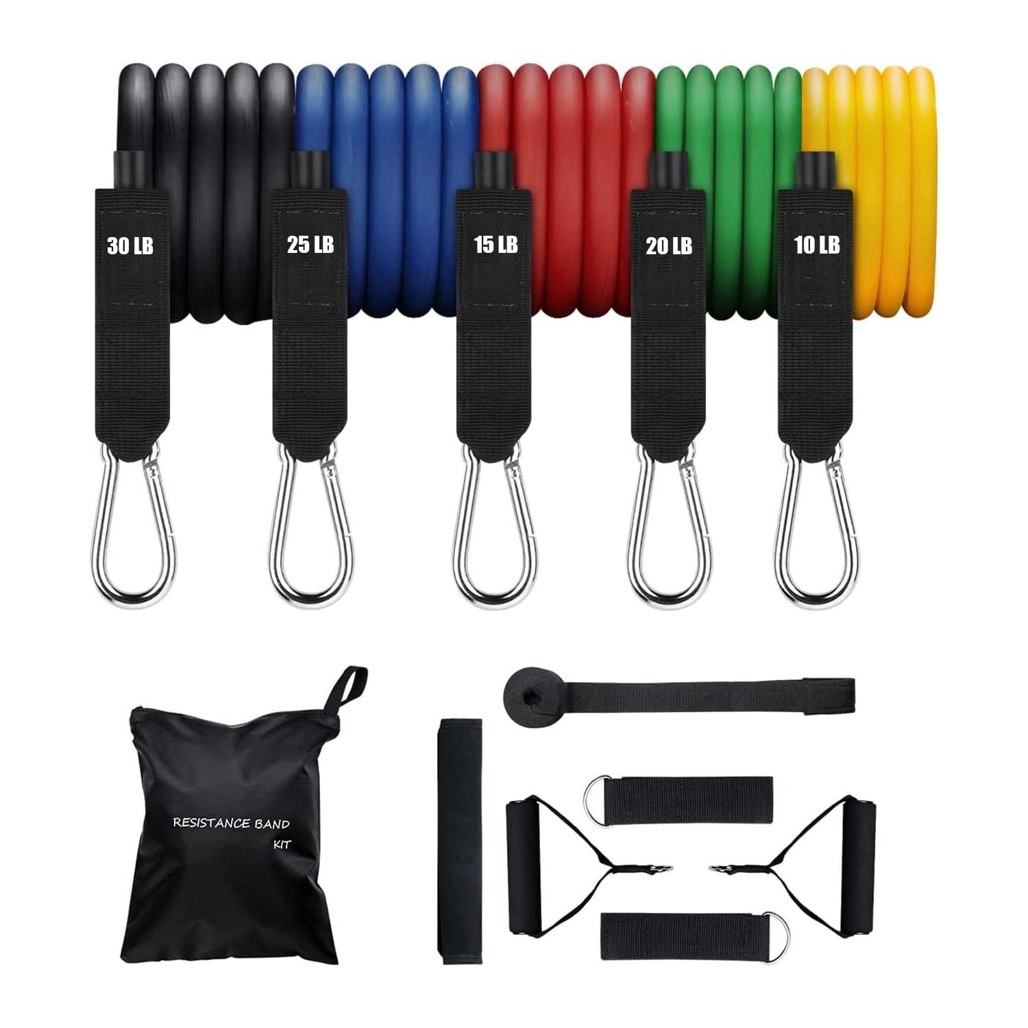 Upgraded Door Anchor Strap for Resistance Bands Exercises Portable Door Band Resistance Workout Equipment Multi Point Anchor Gym Attachment for Home Fitness Easy to Install 