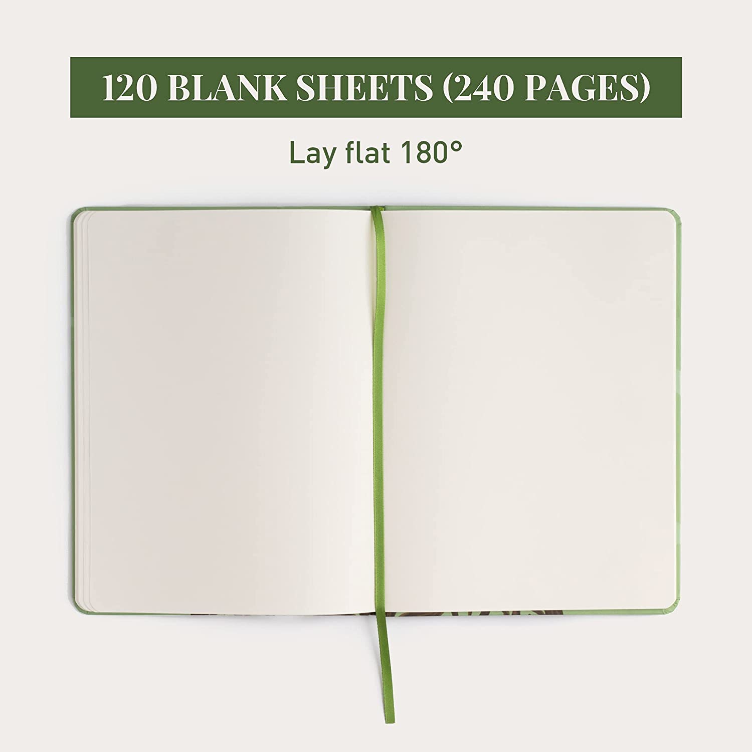 Rileys Tree of Life, 8 x 6 po, journal vierge de 240 pages, papier ivoire, cahier de notes vierge pour hommes et femmes, excellent cadeau pour les