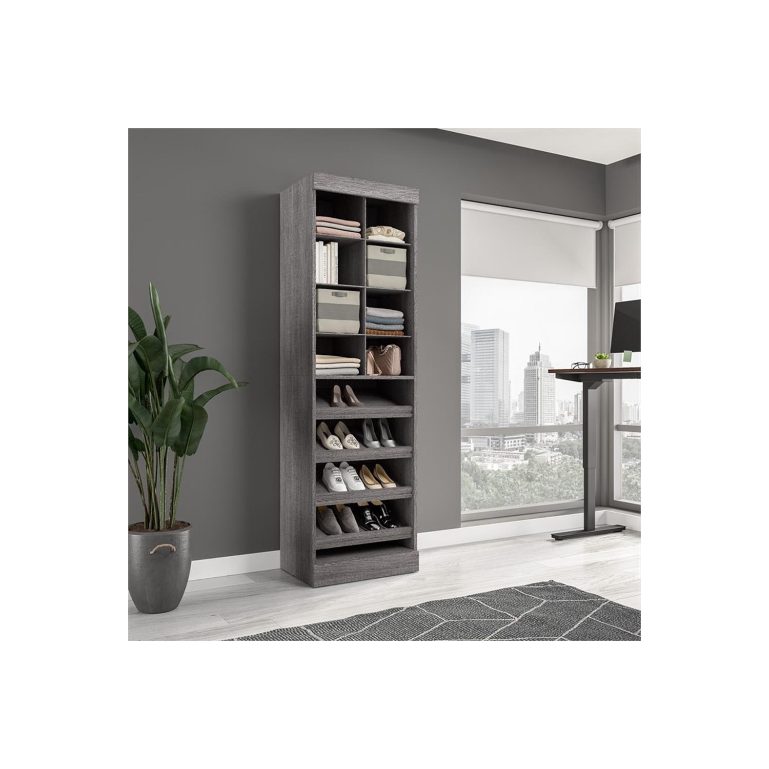 Organisateur de placard pur 25“ - Gris écorce