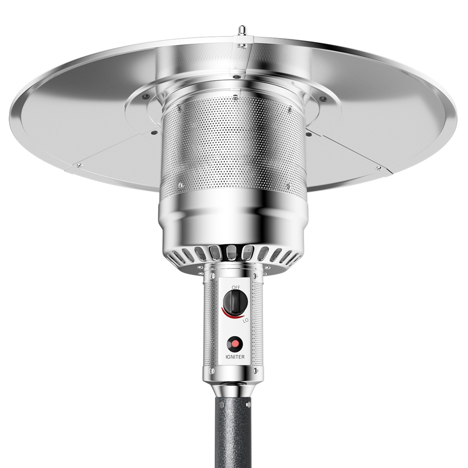 Costway 50,000BTU Outdoor Patio Heater with Wheels and Shelf Tabletop Floor Standing