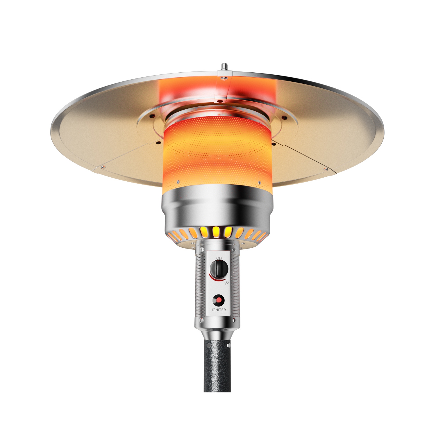 Costway 50,000BTU Outdoor Patio Heater with Wheels and Shelf Tabletop Floor Standing