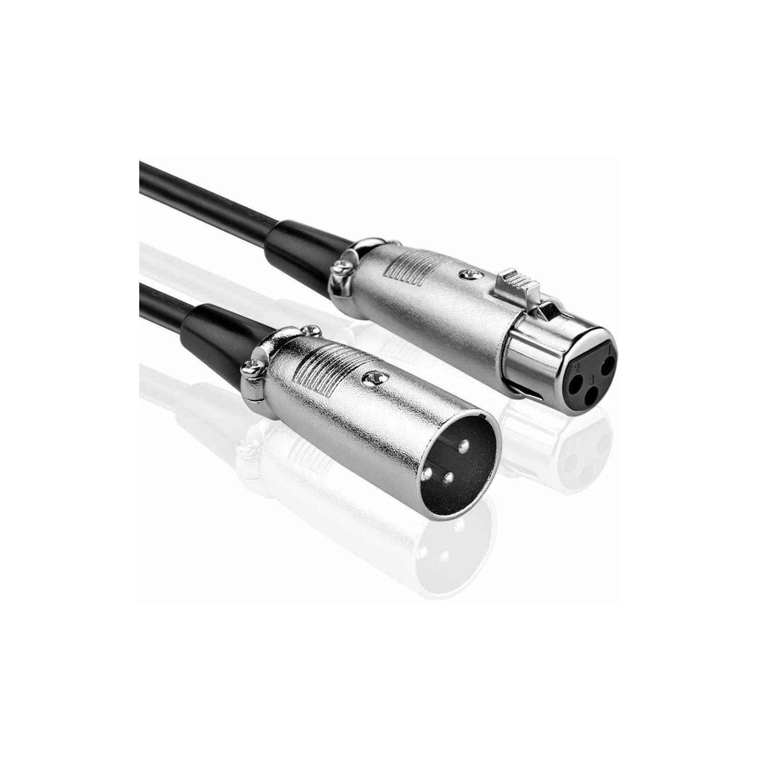 Tissage du câble de rallonge audio mâle à femelle pour microphone XLR à 3 broches