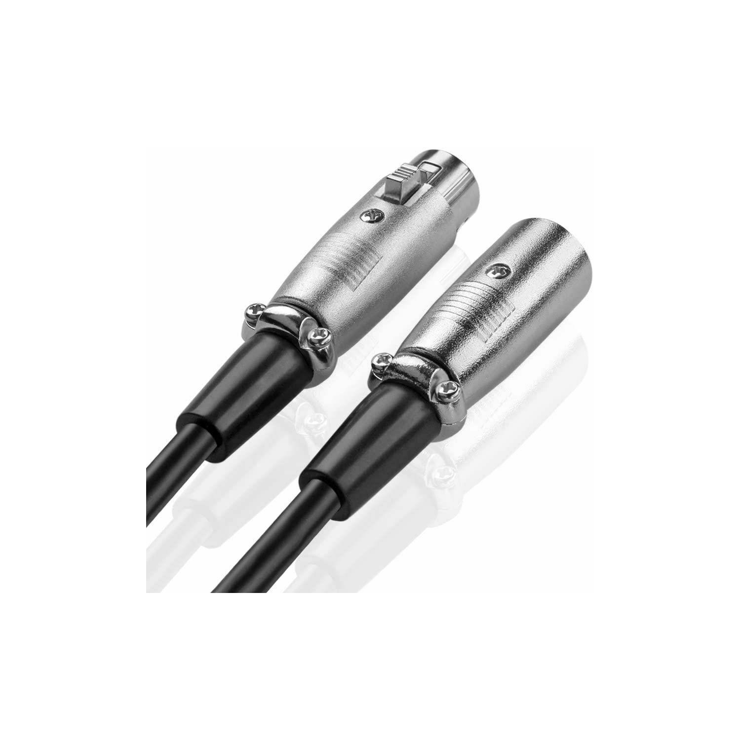 Tissage du câble de rallonge audio mâle à femelle pour microphone XLR à 3 broches