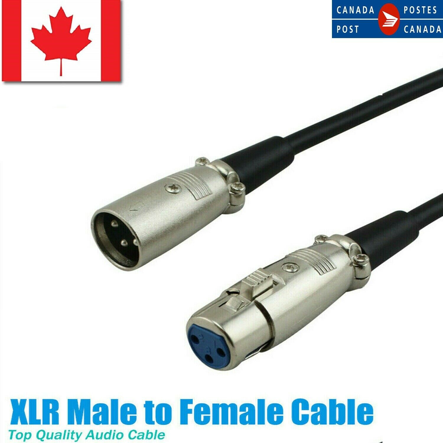 Tissage du câble de rallonge audio mâle à femelle pour microphone XLR à 3 broches