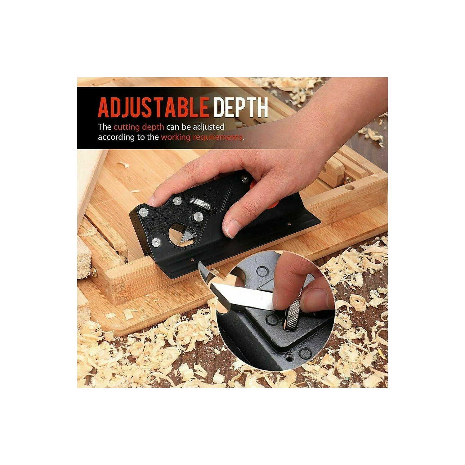 Outil à main en bois rabotage ramage rabotage de bordure de rabotage rabot de raboteuse