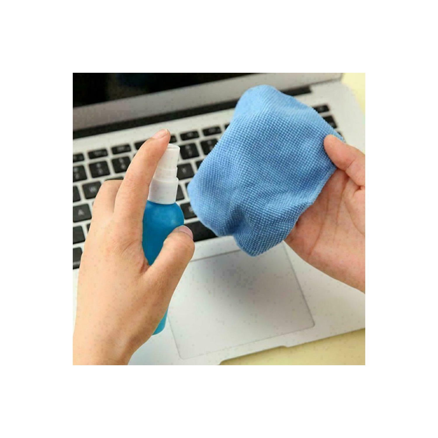 Phone Tablet Laptop LCD Screen Cleaning Cleaner Kit With Spray Cloth Brush tool