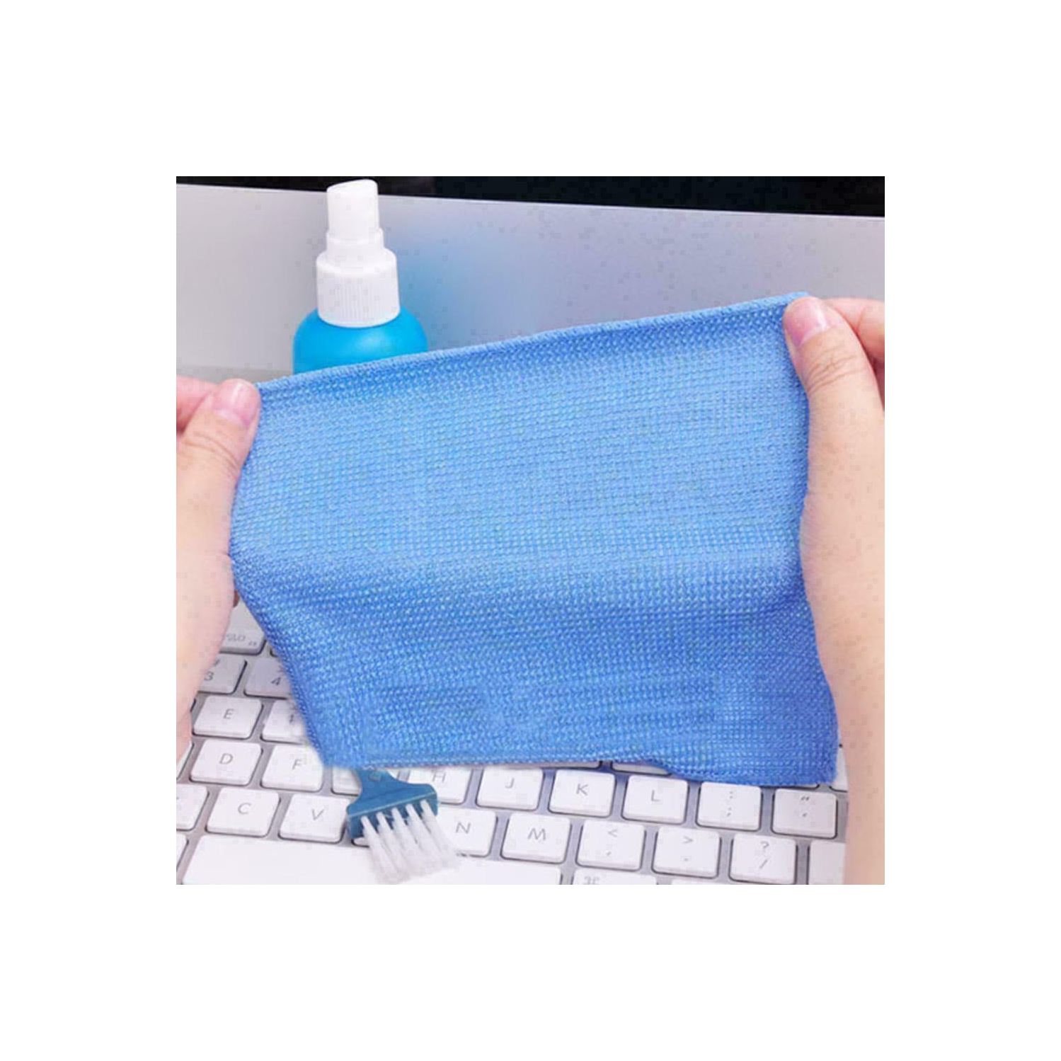 Phone Tablet Laptop LCD Screen Cleaning Cleaner Kit With Spray Cloth Brush tool