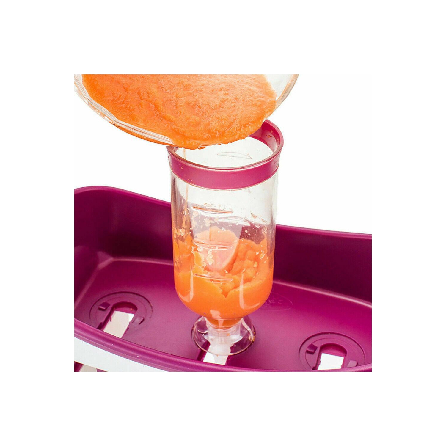 Squeeze Station with Storage Bags Infant Baby Fresh Fruit Juice Food Maker home