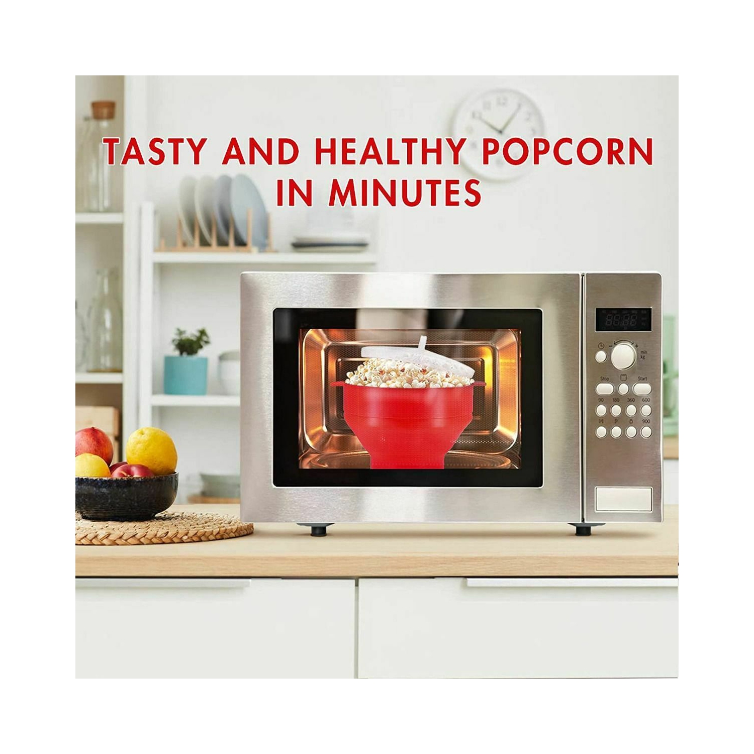 Éclateur de maïs four à micro-ondes bol repliable en silicone outil de cuisine