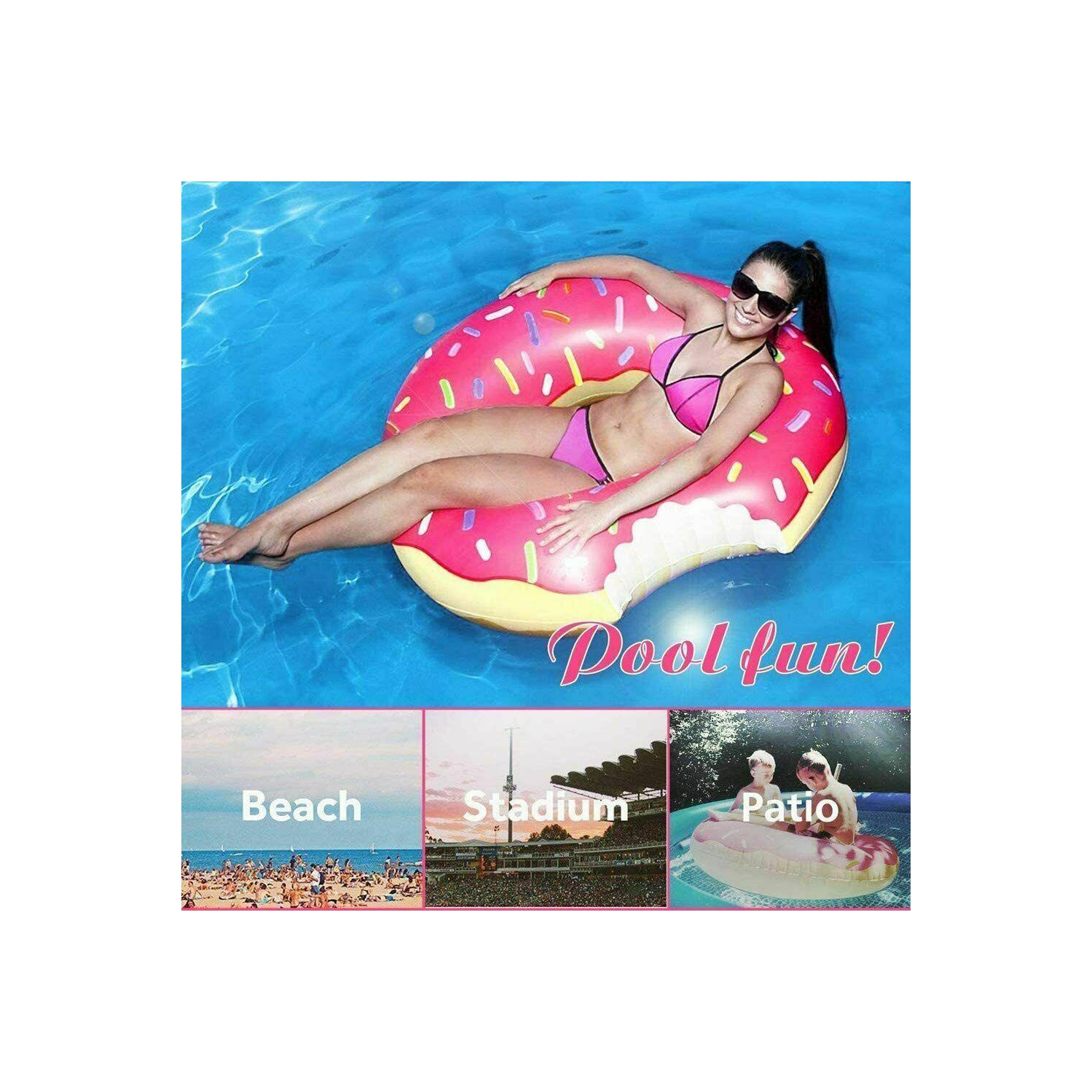 Pool Floats Summer Inflatable Swimming Rings Tubes for Adults for fun beach pool